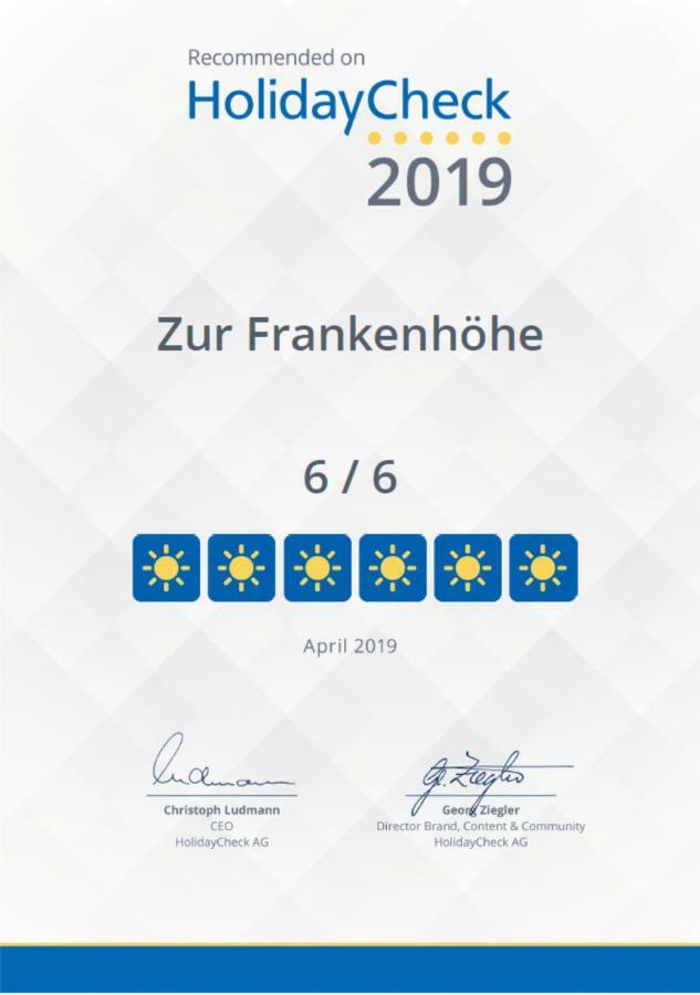 Zur Frankenhoehe Marktbergel Екстер'єр фото